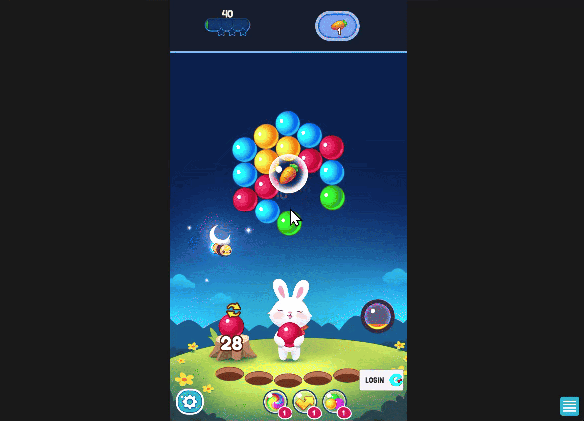 Bubbleshooter gameplay image.
